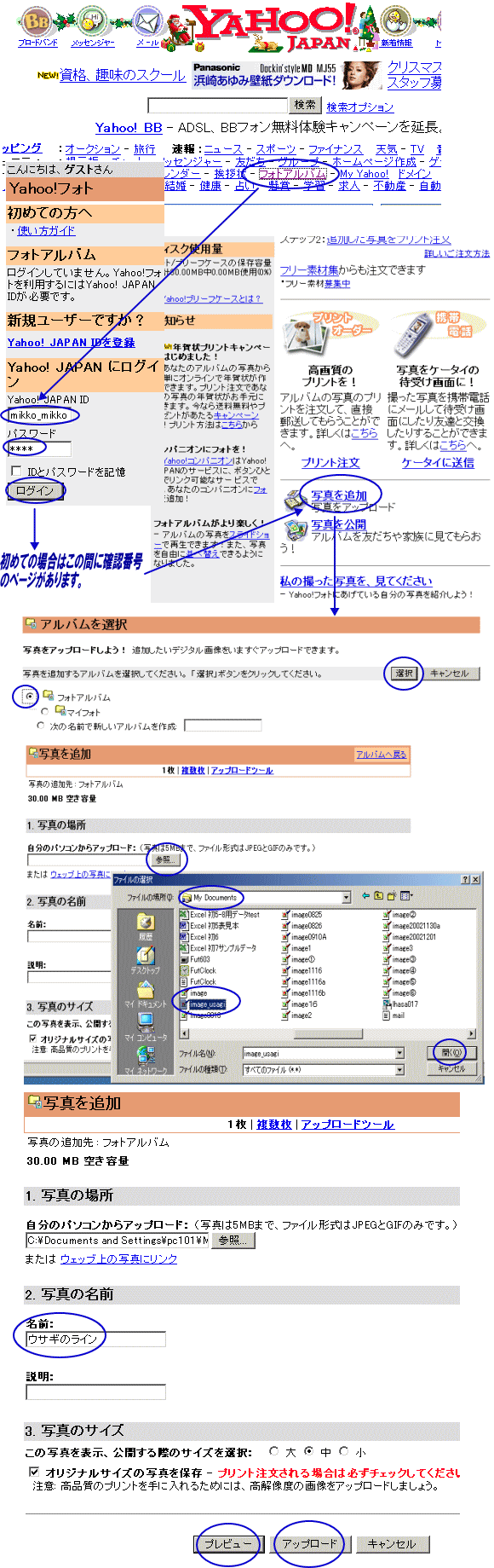 別ウインドウで実物大表示