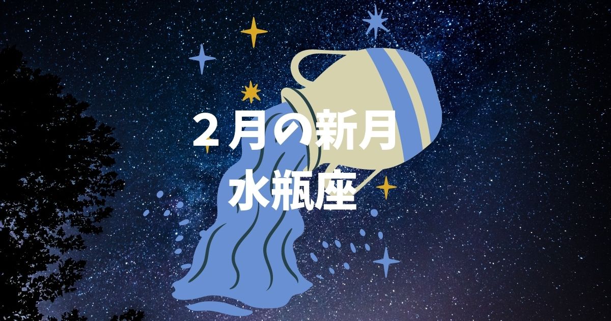 ２月・水瓶座の新月カレンダー!!願い事や特徴は?!ボイドタイムはいつ?!